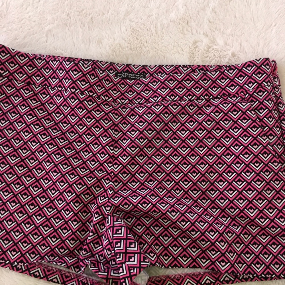 Express shorts size 12 Pink, White and Black